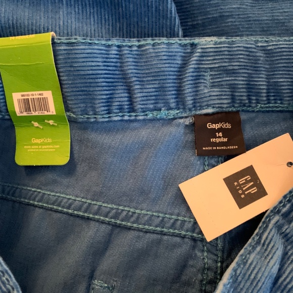 GAP Boys Cobalt Blue 5 Pocket Corduroy Size 14 - Picture 8 of 9